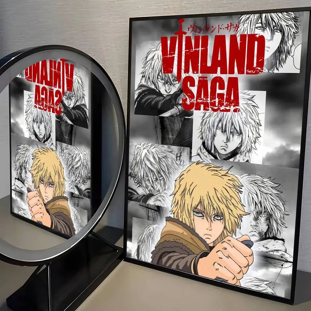 VINLAND anime SAGA Poster HD home decor sticky wall waterproof home living room bar aesthetic decor