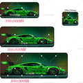Large White Sports Car Design Gaming Mouse Pad Anti-Slip Rubber Base Extended Desk Mat for Gamer Office Use Computer Accessories