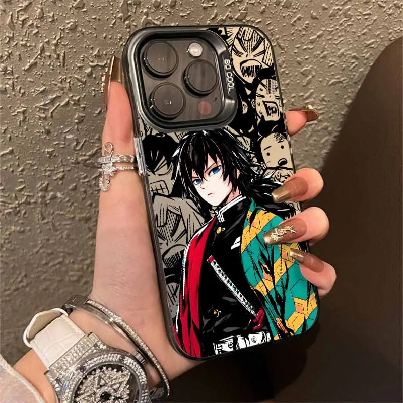 Demon Slayer Anime  Cover For Apple iPhone 17 Air 16E 16 15 14 13 12 mini 11 8 7 Pro Max Plus Colorful Phone Case