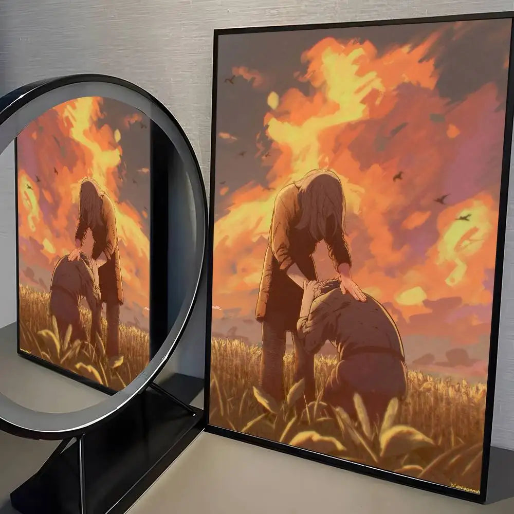 VINLAND anime SAGA Poster HD home decor sticky wall waterproof home living room bar aesthetic decor