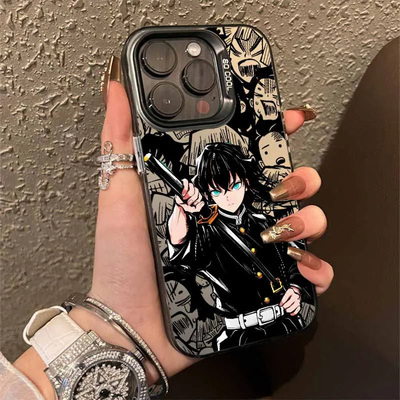 Demon Slayer Anime  Cover For Apple iPhone 17 Air 16E 16 15 14 13 12 mini 11 8 7 Pro Max Plus Colorful Phone Case