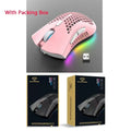 BM600 Wireless Mouse USB 2.4G Wireless RGB Optical Cellular Gaming Mouse Ergonomic Optical Honeycomb Office Wireless Mouse