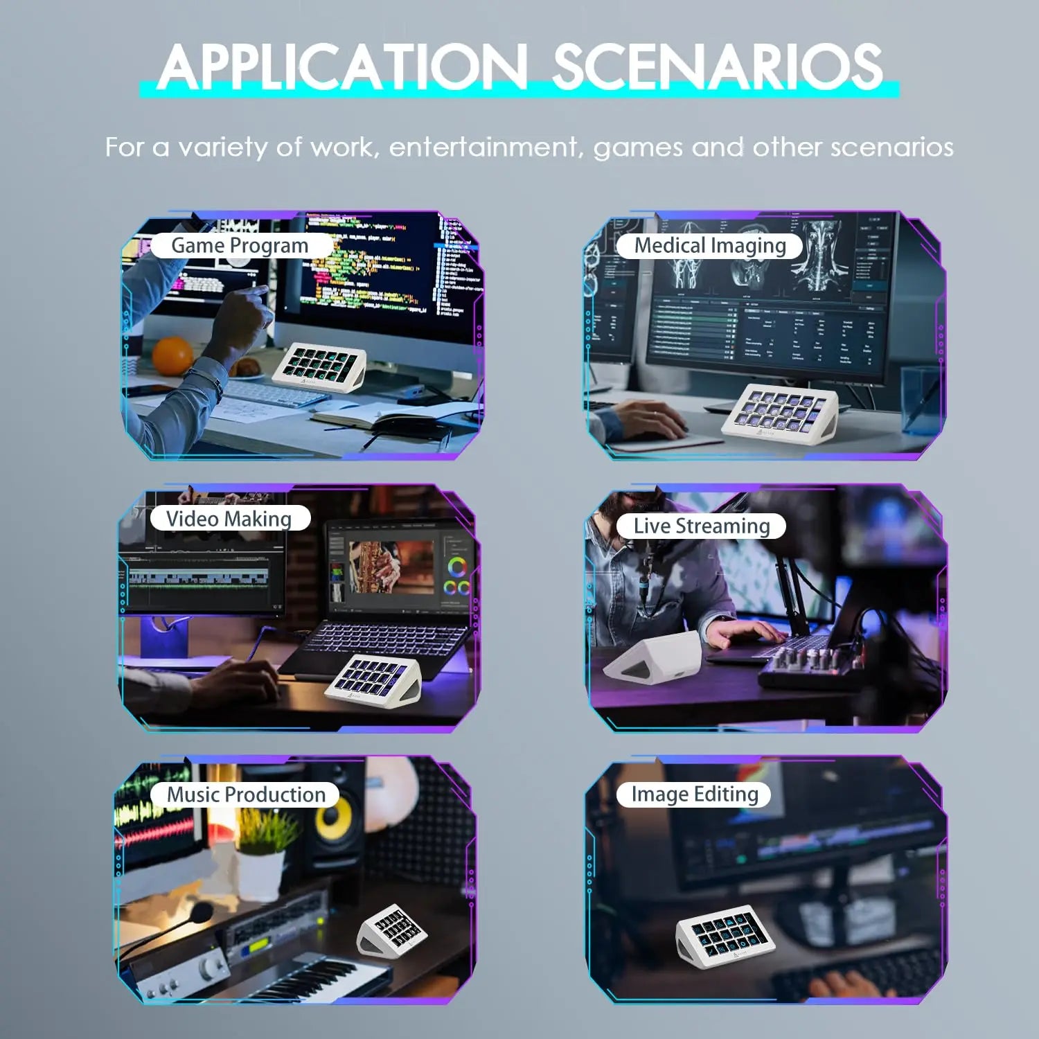 ATTACK SHARK x AJAZZ AKP153 STREAM DECK 15 Customisable Buttons Stream Deck With Versatile Side Screen