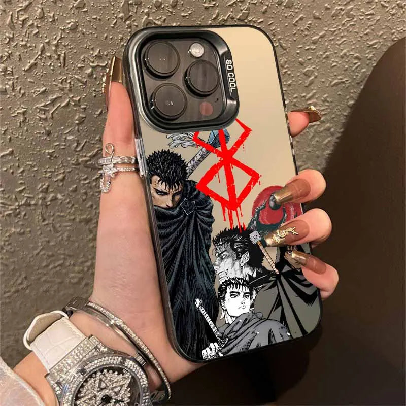 Berserk Anime Cover For Apple iPhone 17 Air 16E 16 15 14 13 12 mini 11 8 7 Pro Max Plus Colorful Phone Case