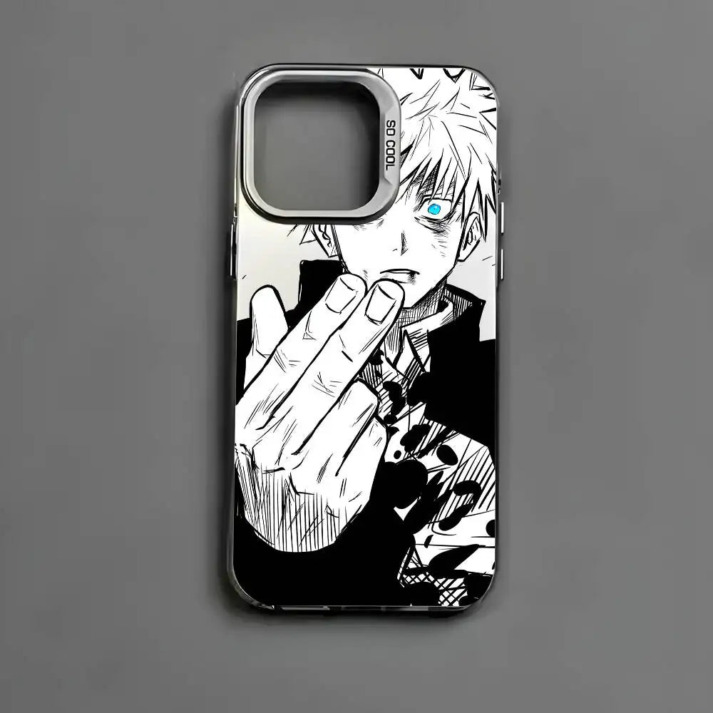 J-Jujutsu Kaisen Gojo Fashion Phone Case For IPhone 17 16 15 14 13 12 11 Pro Max Air Multicolor Matte Laser Aurora Funda