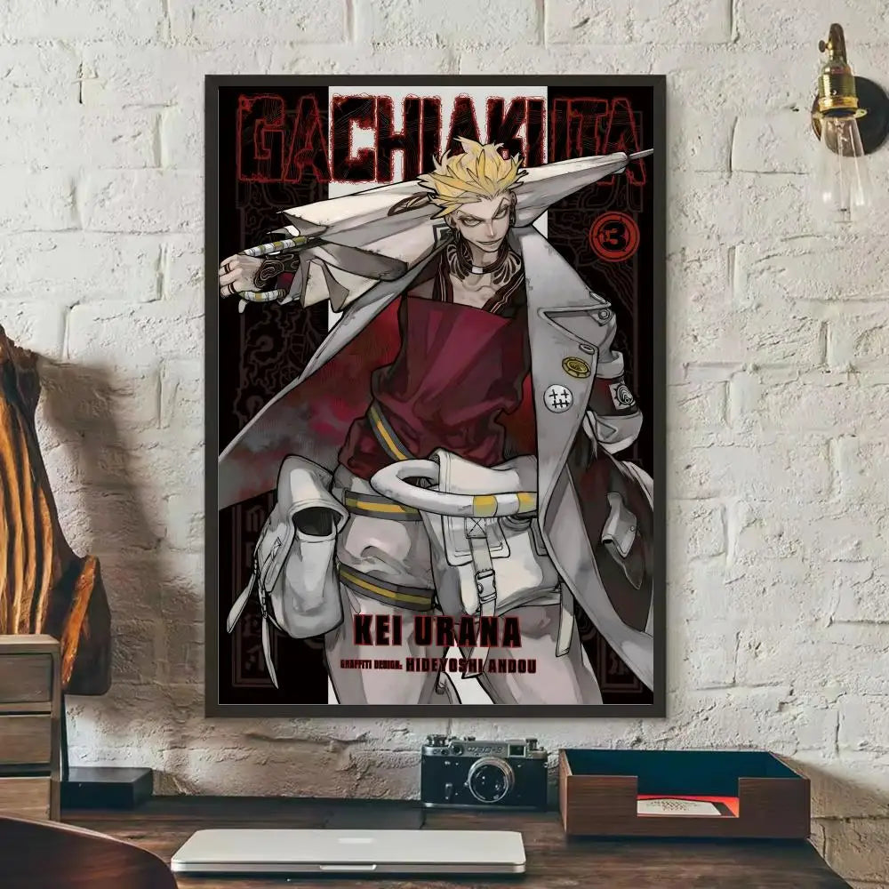 G-Gachiakuta Anime  Poster Removable Wall Sticker Self Adhesive Art Mural Home Office Living Room Dining Room Wall Decor