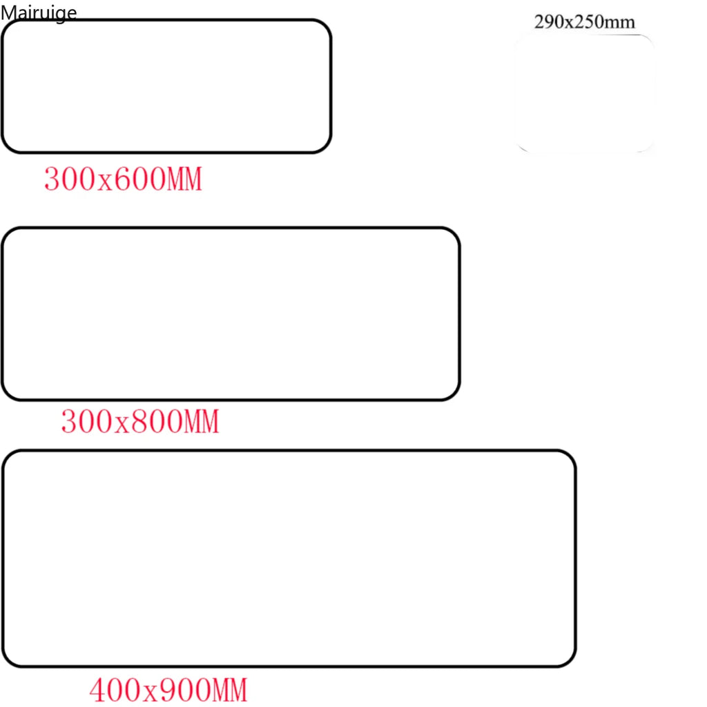 Large White Sports Car Design Gaming Mouse Pad Anti-Slip Rubber Base Extended Desk Mat for Gamer Office Use Computer Accessories