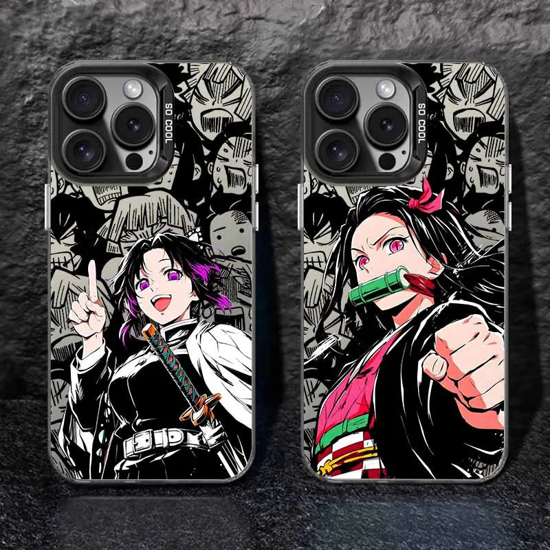 Demon Slayer Anime  Cover For Apple iPhone 17 Air 16E 16 15 14 13 12 mini 11 8 7 Pro Max Plus Colorful Phone Case