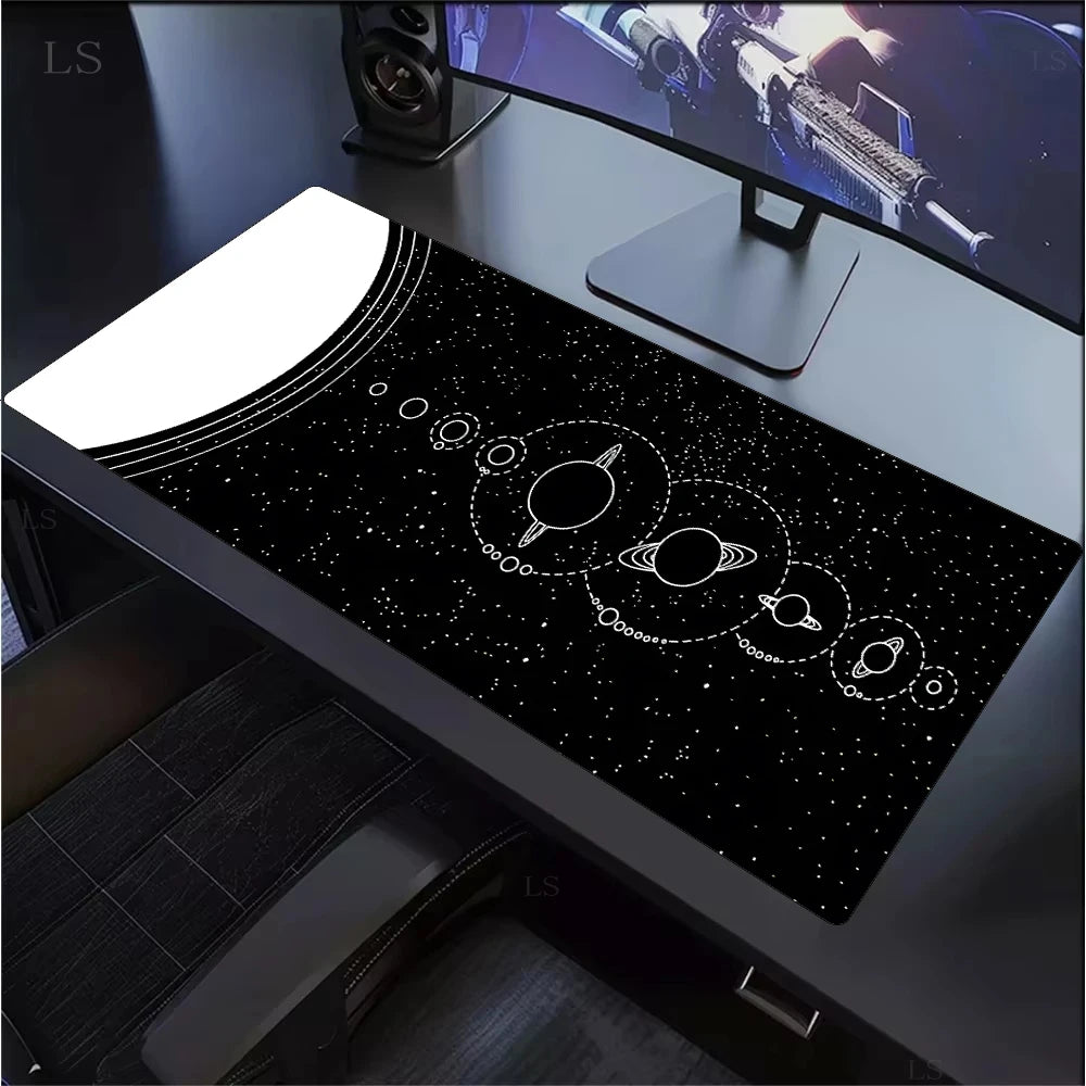 White Sakura Deskmat Japan Cherry Blossom MousePad Office Gaming Mouse pad Keyboard Pad Non-Slip Office Carpet Laptop Mouse Mats