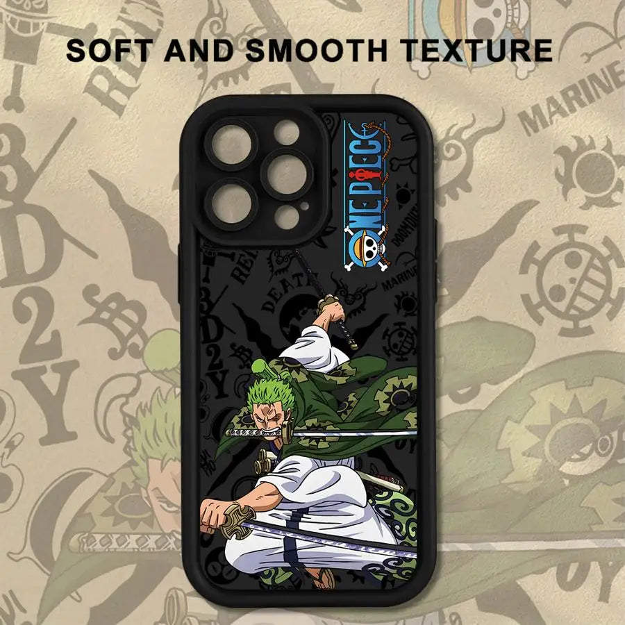 Phone Cover Case for iPhone 17 11 15 Plus 14 16 Pro Max 11Pro 12 Pro 13 Air One Piece Cool Luffy And Zoro