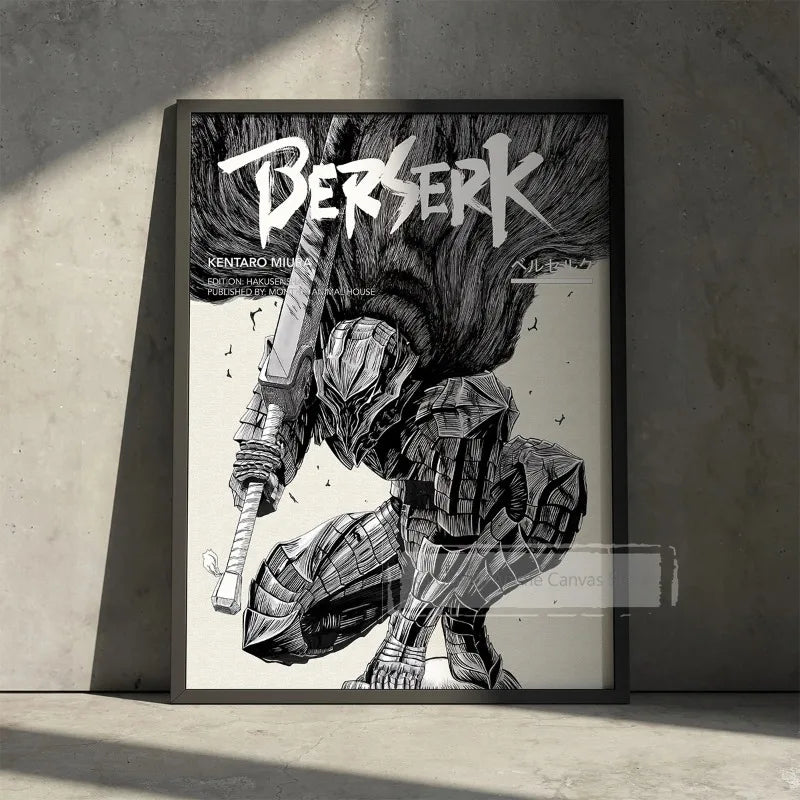 Anime Berserk Prints Poster Figure Guts Griffith Canvas Painting DIY Wall Art Home Decor Japanese Poster Fans Gifts-unframed