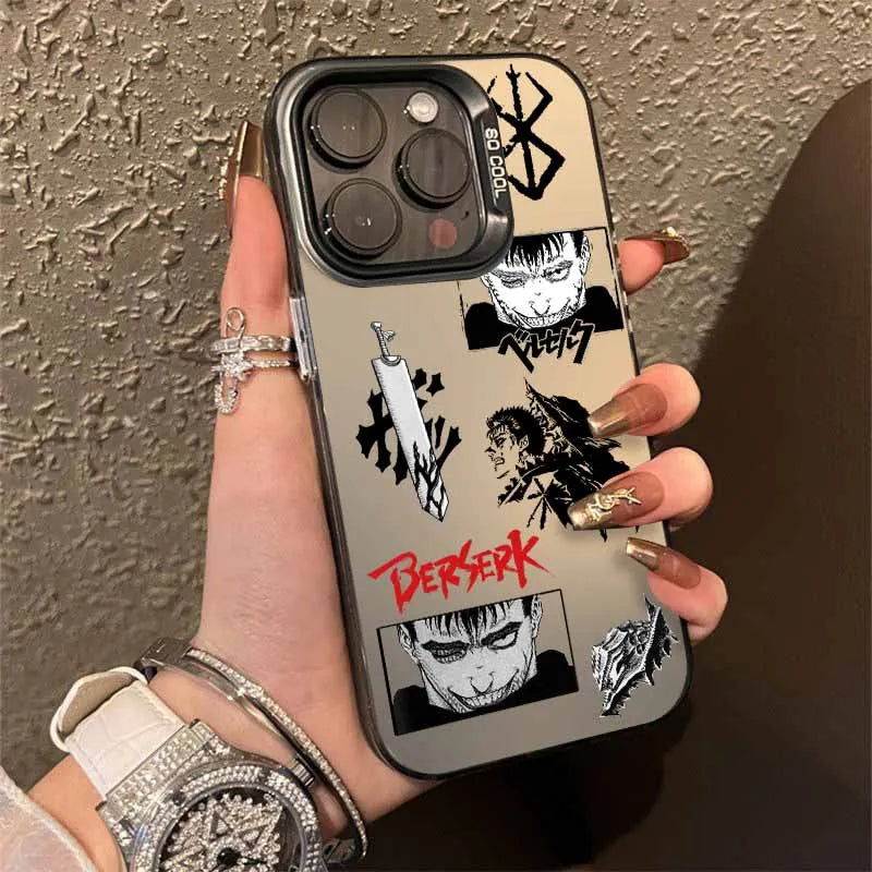 Berserk Anime Cover For Apple iPhone 17 Air 16E 16 15 14 13 12 mini 11 8 7 Pro Max Plus Colorful Phone Case