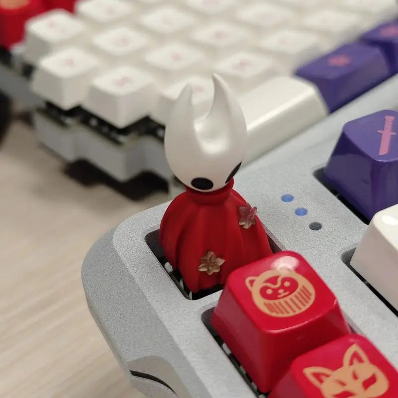 Hollow Knight Single Transparent Keycap Hornet Design Resin Mechanical Keyboard Customized Esc Game Peripheral Office Accessory