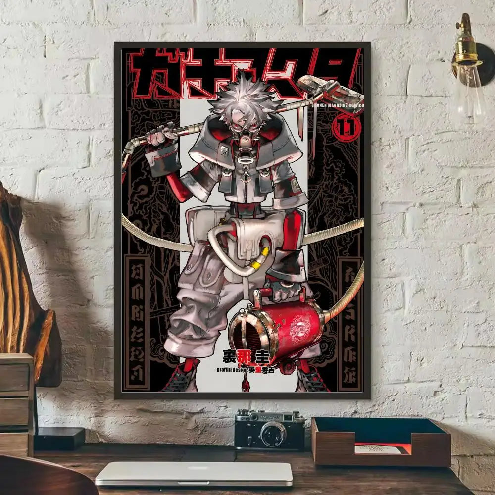 G-Gachiakuta Anime  Poster Removable Wall Sticker Self Adhesive Art Mural Home Office Living Room Dining Room Wall Decor