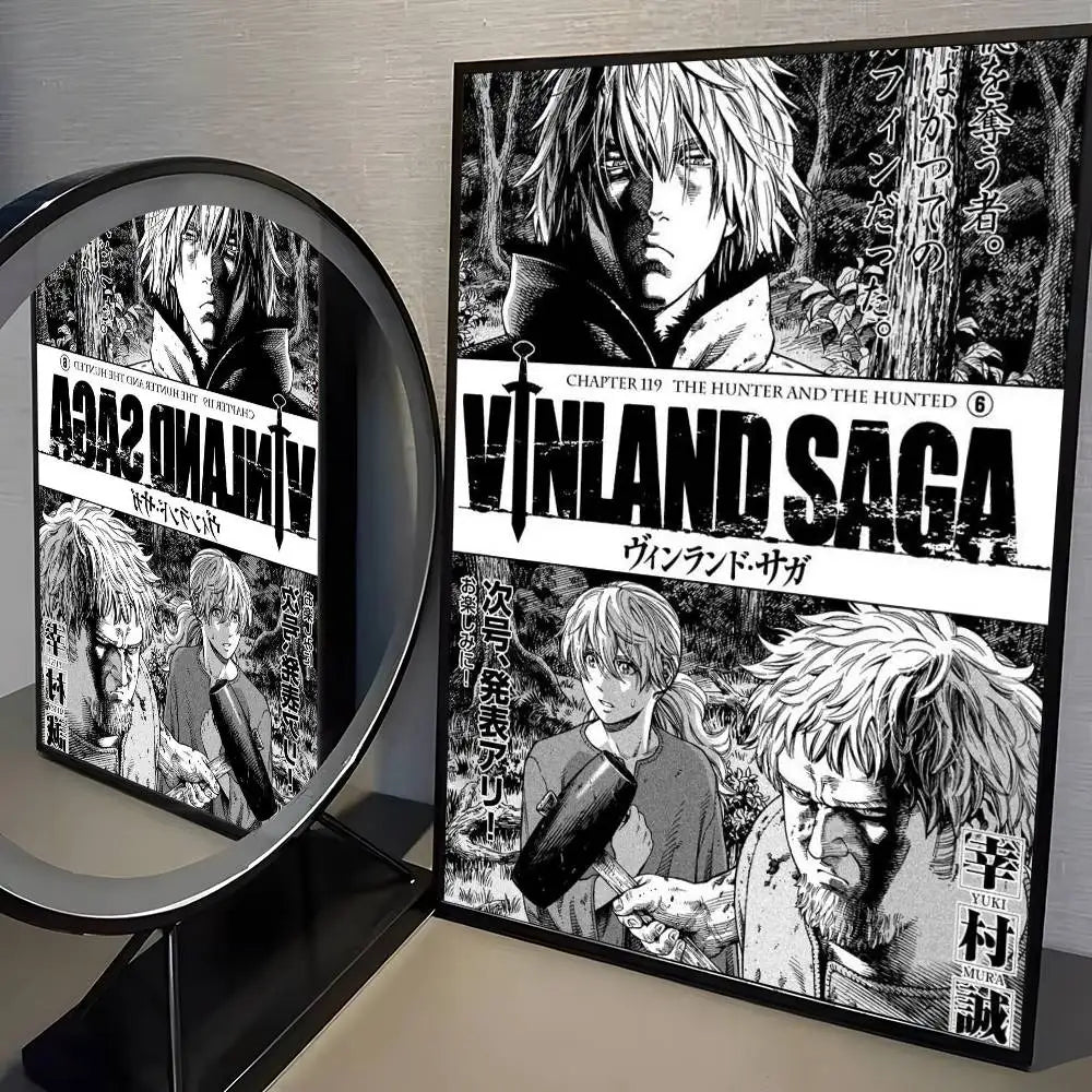 VINLAND anime SAGA Poster HD home decor sticky wall waterproof home living room bar aesthetic decor