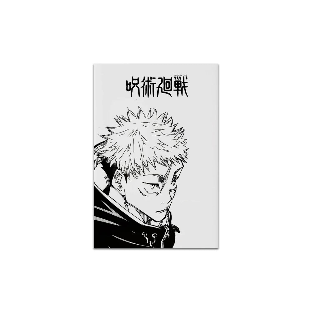 1PC Frameless Kaisen Anime Poster Canvas Painting Black White Anime Wall Art for Living Room Boy Bedroom Home Decoration Gift