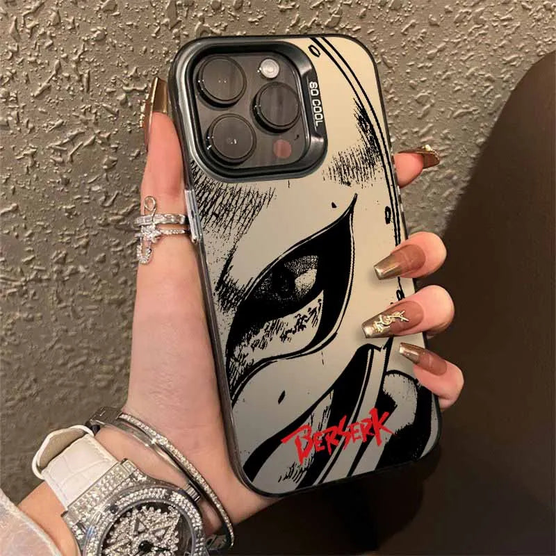 Berserk Anime Cover For Apple iPhone 17 Air 16E 16 15 14 13 12 mini 11 8 7 Pro Max Plus Colorful Phone Case