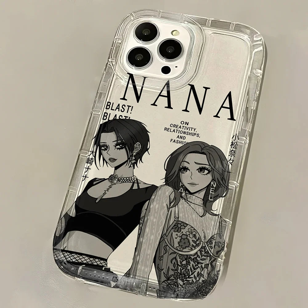Anime Cool Nana Osaki Line New Hot Clear Case for Samsung Galaxy S10 S20 S20 S21 S21 S22 S23 S24 Ultra Plus 5G Airbag Shockproof