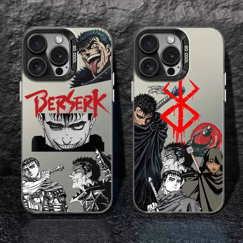 Berserk Anime Cover For Apple iPhone 17 Air 16E 16 15 14 13 12 mini 11 8 7 Pro Max Plus Colorful Phone Case