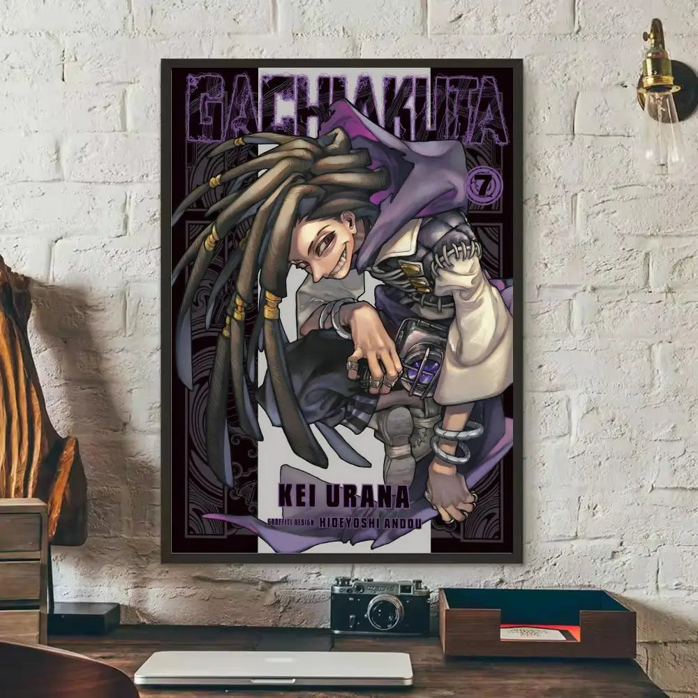 G-Gachiakuta Anime  Poster Removable Wall Sticker Self Adhesive Art Mural Home Office Living Room Dining Room Wall Decor