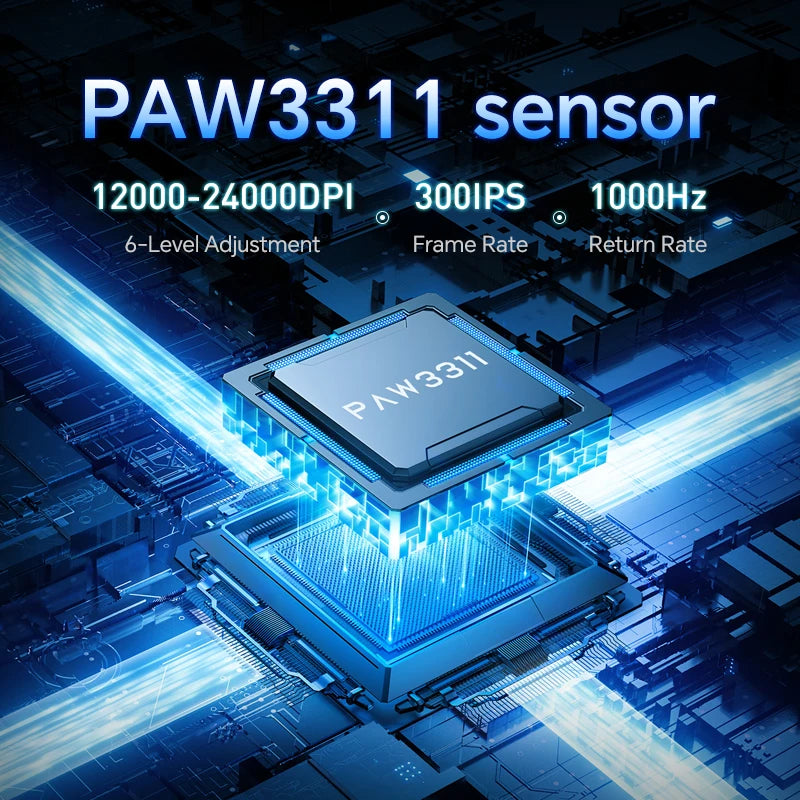 AJAZZ AJ139 V2 MC/AJ139 PRO Wireless Gaming Mouse PAW3311/PAW3395 Sensor 12000DPI/26000DPI 500mAh Bluetooth Mouse Gamer For PC