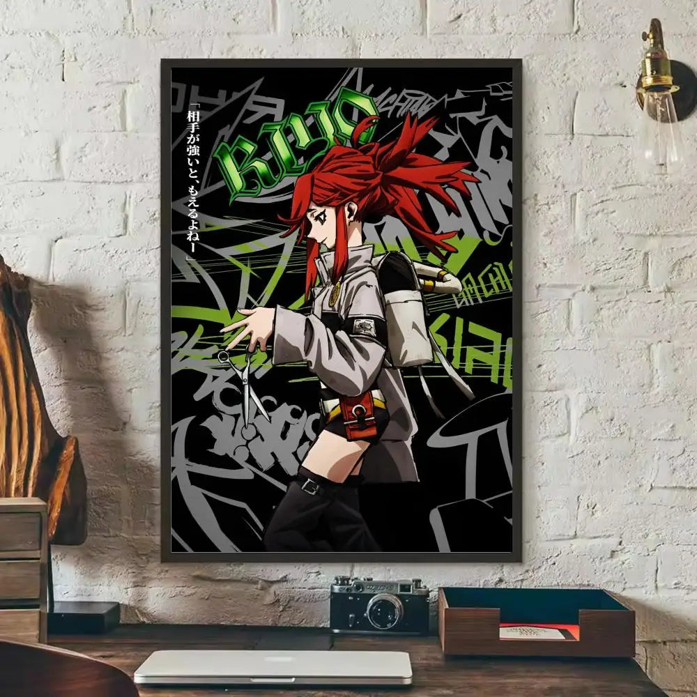 G-Gachiakuta Anime  Poster Removable Wall Sticker Self Adhesive Art Mural Home Office Living Room Dining Room Wall Decor