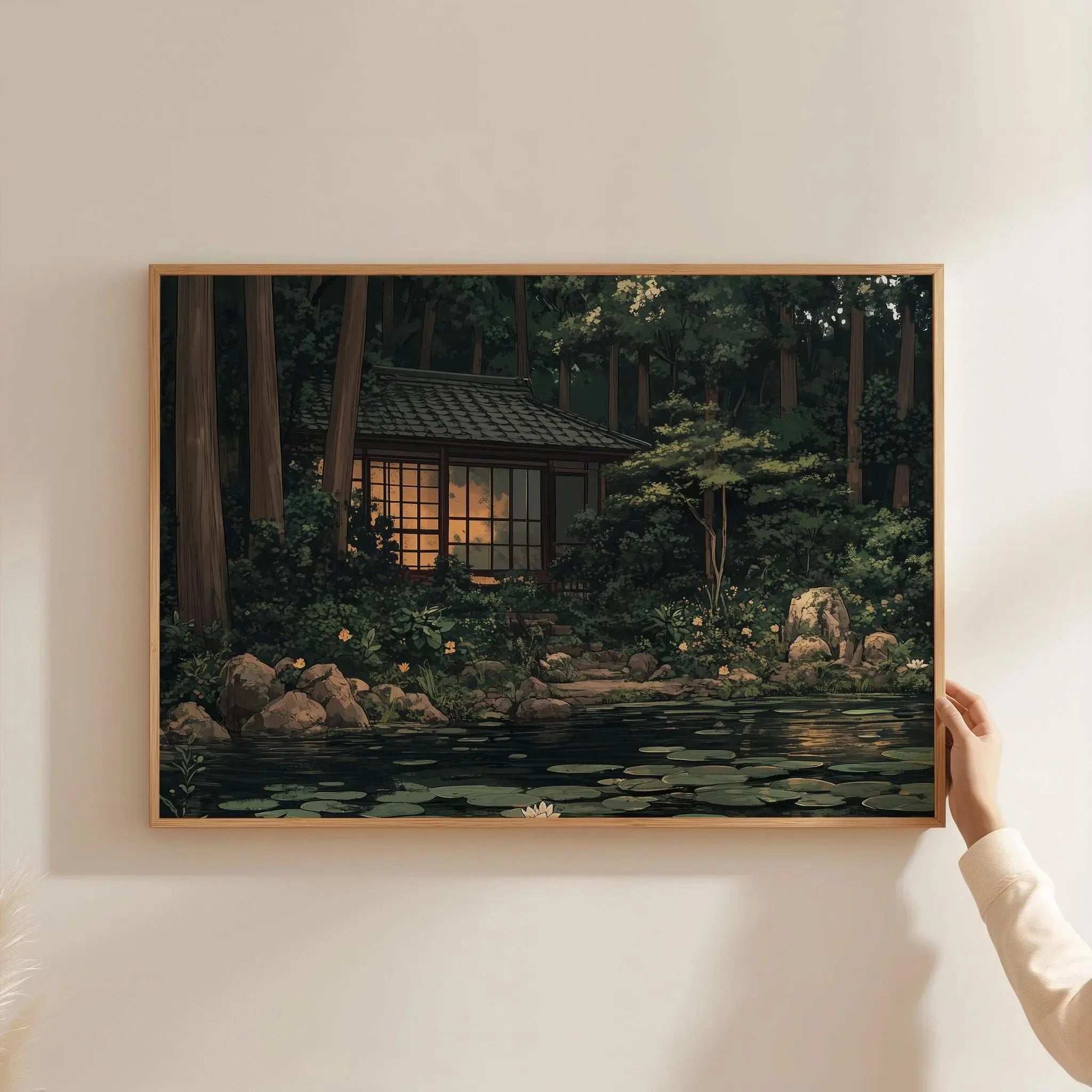 Anime Ramen Shop Food Illustration Canvas Print Tokyo City Street View Wall Poster for Modern Living Room Kitchen Home Decor