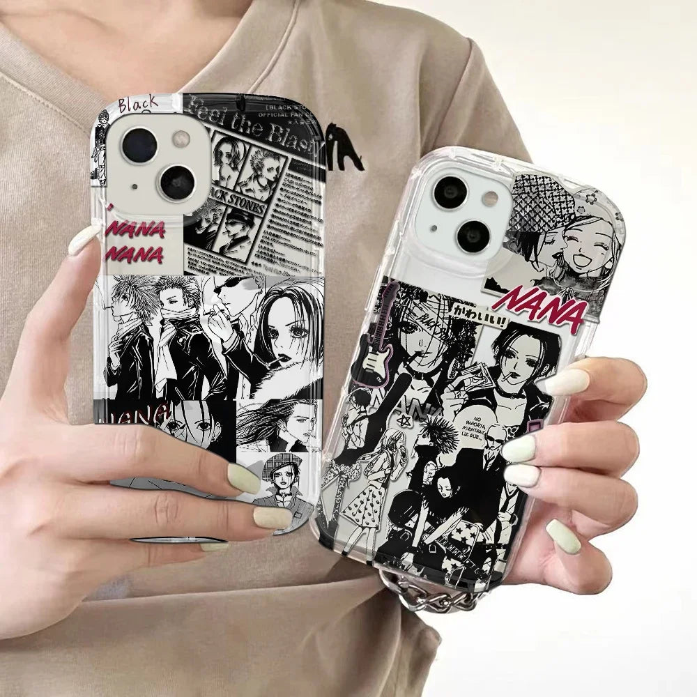 Anime Cool Nana Osaki Line New Hot Clear Case for Samsung Galaxy S10 S20 S20 S21 S21 S22 S23 S24 Ultra Plus 5G Airbag Shockproof