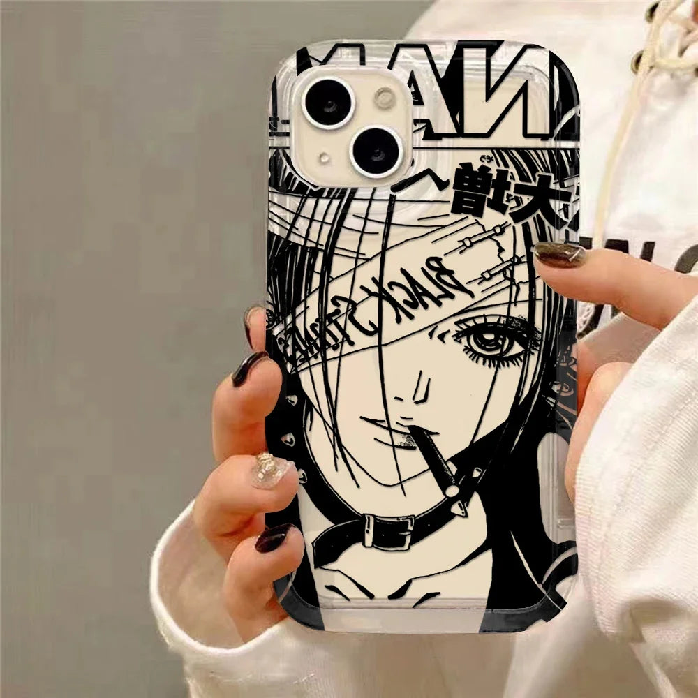 Anime Cool Nana Osaki Line New Hot Clear Case for Samsung Galaxy S10 S20 S20 S21 S21 S22 S23 S24 Ultra Plus 5G Airbag Shockproof