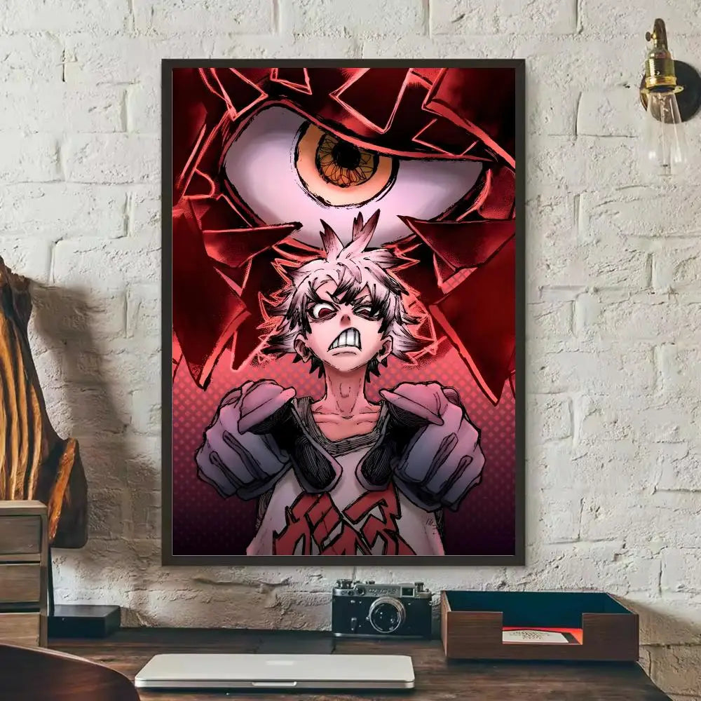 G-Gachiakuta Anime  Poster Removable Wall Sticker Self Adhesive Art Mural Home Office Living Room Dining Room Wall Decor