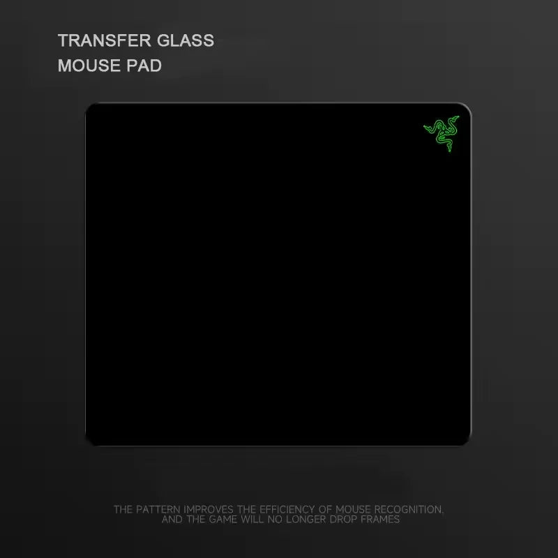 Premium Minimalist Photovoltaic Glass Gaming Mouse Pad Upgraded Tempered Hard Surface with Ultra for FPS eSports Office Home Use