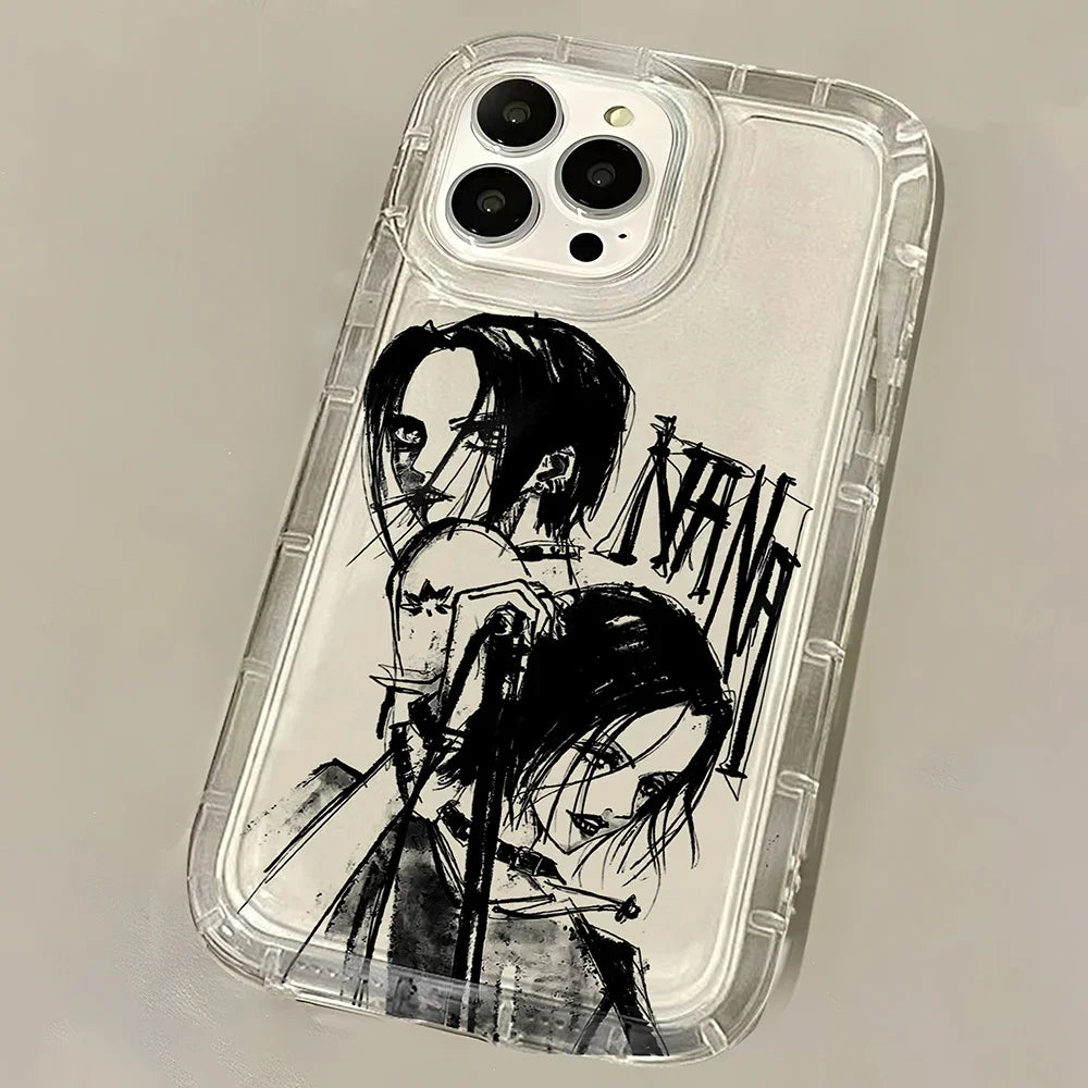 Anime Cool Nana Osaki Line New Hot Clear Case for Samsung Galaxy S10 S20 S20 S21 S21 S22 S23 S24 Ultra Plus 5G Airbag Shockproof