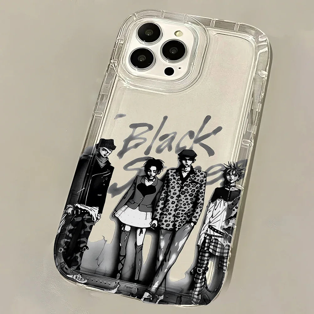 Anime Cool Nana Osaki Line New Hot Clear Case for Samsung Galaxy S10 S20 S20 S21 S21 S22 S23 S24 Ultra Plus 5G Airbag Shockproof