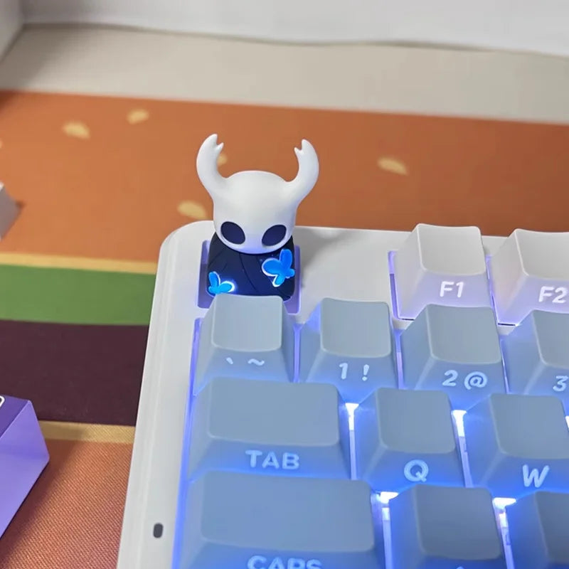 Hollow Knight Single Transparent Keycap Hornet Design Resin Mechanical Keyboard Customized Esc Game Peripheral Office Accessory