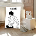 Jujutsu Kaisen Prints Poster Anime Figure Itadori Yuji Gojo Satoru Fushiguro Toji Canvas Painting Home Decor Art Poster-unframed