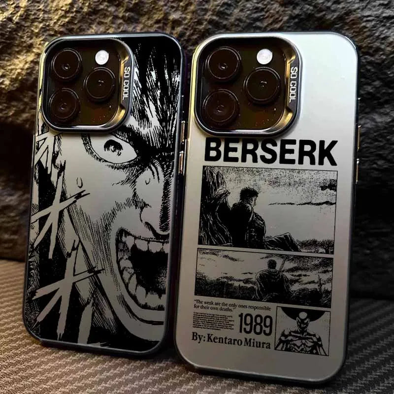 Berserk Anime Cover For Apple iPhone 17 Air 16E 16 15 14 13 12 mini 11 8 7 Pro Max Plus Colorful Phone Case