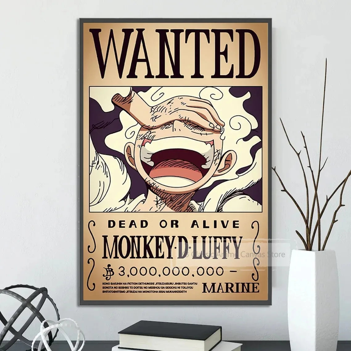 One Piece Canvas Poster Bounty Order Luffy Wallpapr Ace Figures Nami Home Decoration Painting Anime Zoro Wall Art Sanji