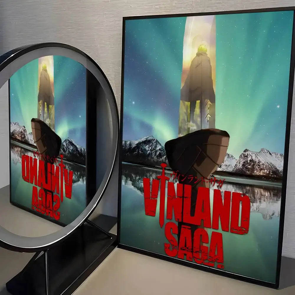 VINLAND anime SAGA Poster HD home decor sticky wall waterproof home living room bar aesthetic decor