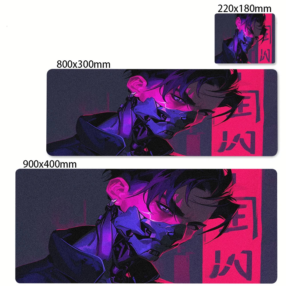 Large Gaming Mosue Pad Premium Mousepad Gamer Mask Girl Anime Mouse Mat XXL 90x40cm Deskmat Computer Keyboard Pads Office Carpet