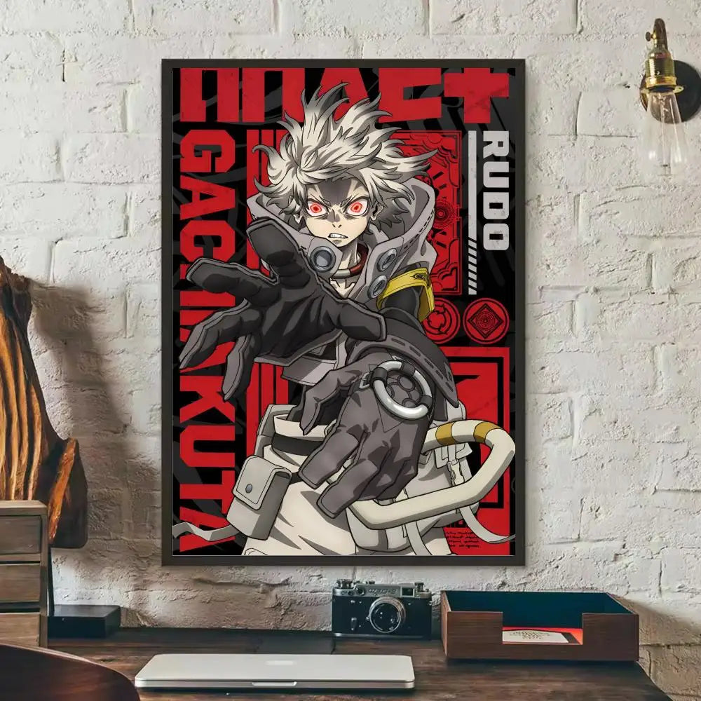 G-Gachiakuta Anime  Poster Removable Wall Sticker Self Adhesive Art Mural Home Office Living Room Dining Room Wall Decor