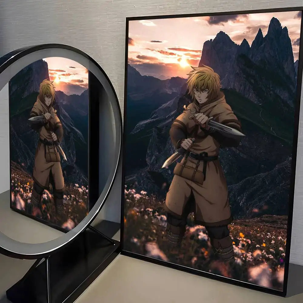 VINLAND anime SAGA Poster HD home decor sticky wall waterproof home living room bar aesthetic decor