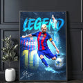 Legend football player Messi Poster Frameless Personalized Wall Art Poster Photos for Living Room Home Decor