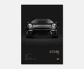 Black White Pop Luxury Germany Sports Car Poster Wall Art 911 GT3 RS Turbo HD Print Canvas Painting for Garage Home Room Decor