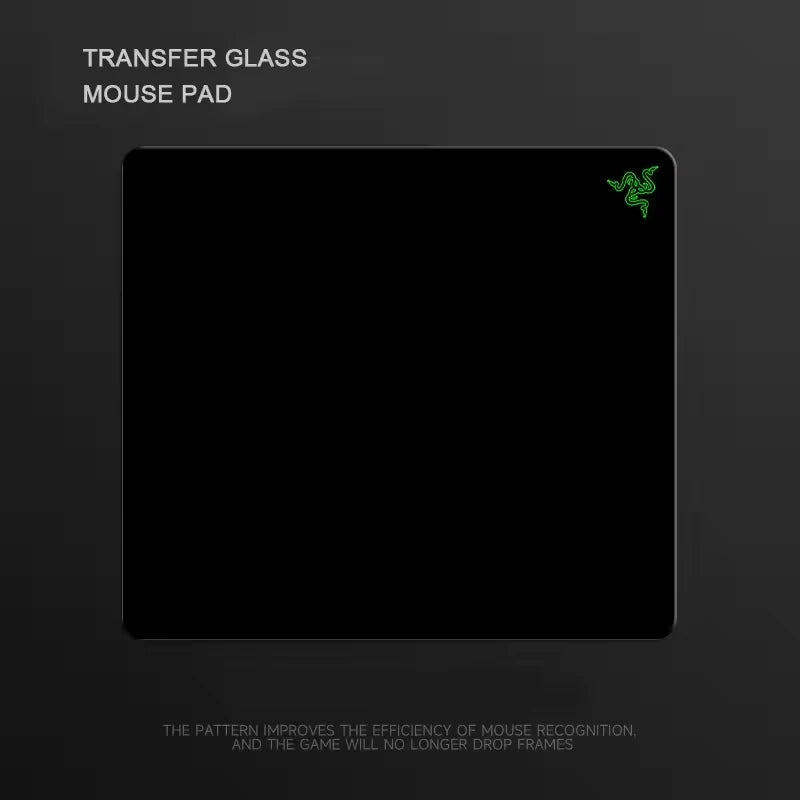 Minimalist Photovoltaic Glass Mouse Pad - Upgraded Tempered Hard Surface for FPS Gaming & Office Home Use, Ultra-Smooth Glide