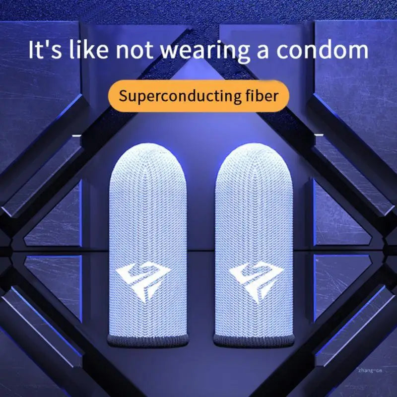 Sweatproof Finger Sleeve Breathable for Mobile Games, Finger Cover Game Controller Gaming Thumb Gloves