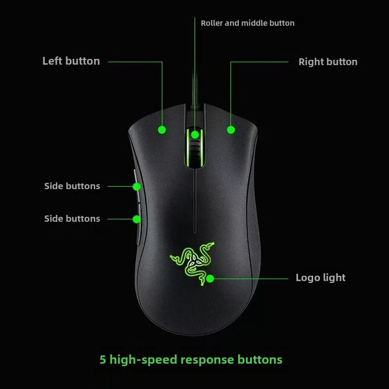 Razer Purgatory Viper Standard Edition 6400DPI Wired Gaming Mouse Brand Merchandise Birthday Gift Graduation Wholesale
