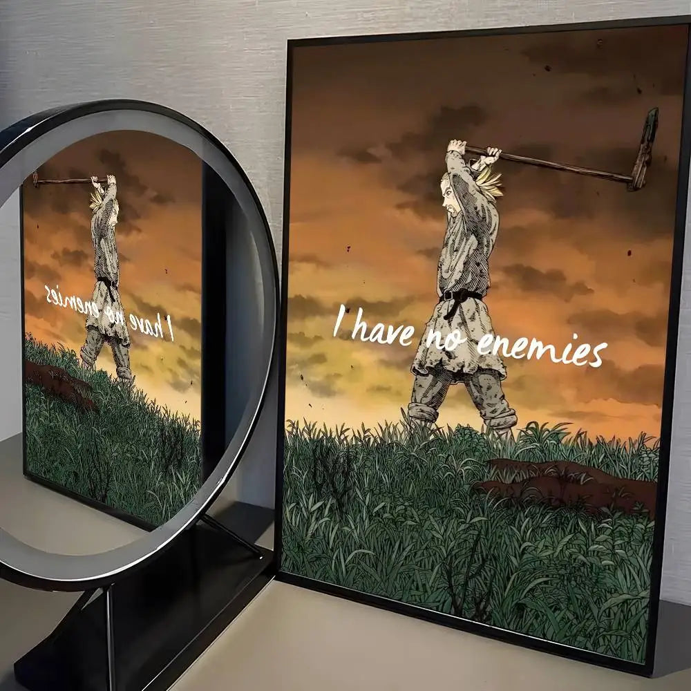 VINLAND anime SAGA Poster HD home decor sticky wall waterproof home living room bar aesthetic decor