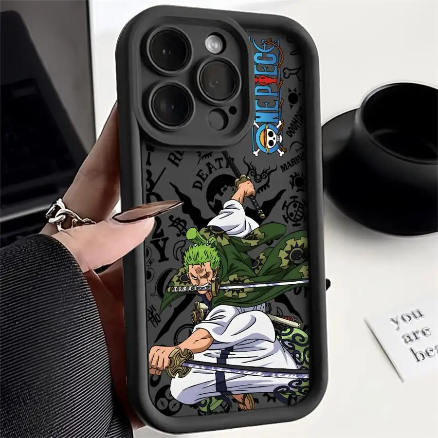 Phone Cover Case for iPhone 17 11 15 Plus 14 16 Pro Max 11Pro 12 Pro 13 Air One Piece Cool Luffy And Zoro