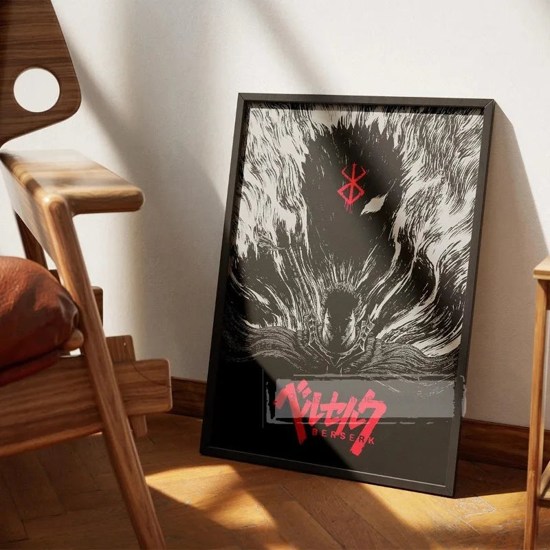 Anime Berserk Prints Poster Figure Guts Griffith Canvas Painting DIY Wall Art Home Decor Japanese Poster Fans Gifts-unframed