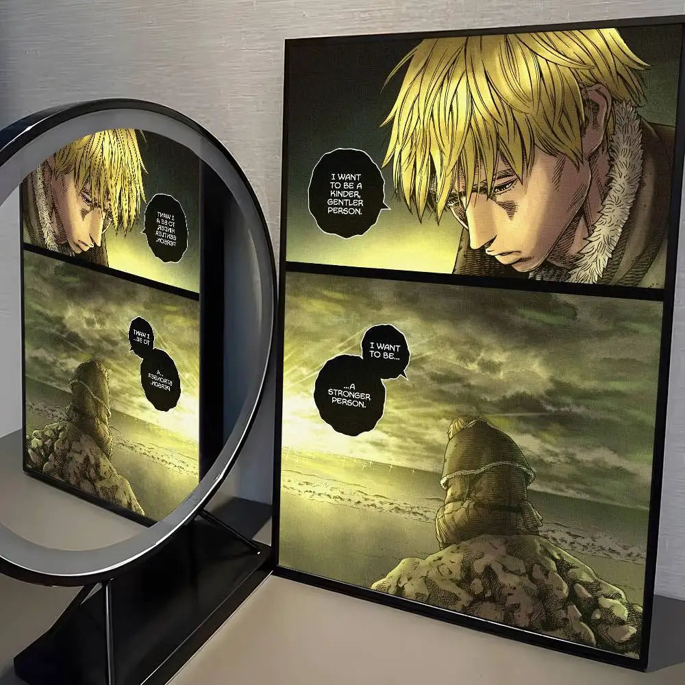 VINLAND anime SAGA Poster HD home decor sticky wall waterproof home living room bar aesthetic decor